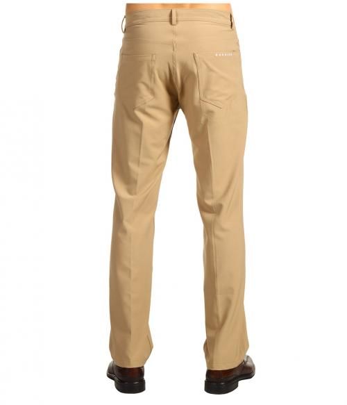 Dunning DLS511 Tour Solid Performance Dark Beige Pants Modern Fit Sz