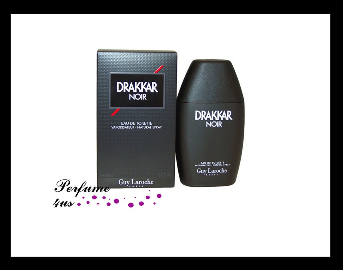 DRAKKAR NOIR BY GUY LACROCHE 6 7 OZ 200 ML EDT SPRAY NIB SEALED