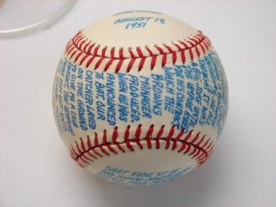 1951 Bob Cain / Eddie Gaedel Autographed Signed Story Baseball