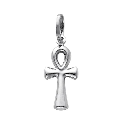 Precious Stars 14k Gold Small Egyptian Ankh Cross Pendant