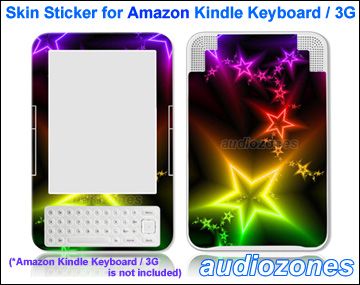 Vinyl Skin Sticker Art Decal Shining Star for  Kindle Keyboard