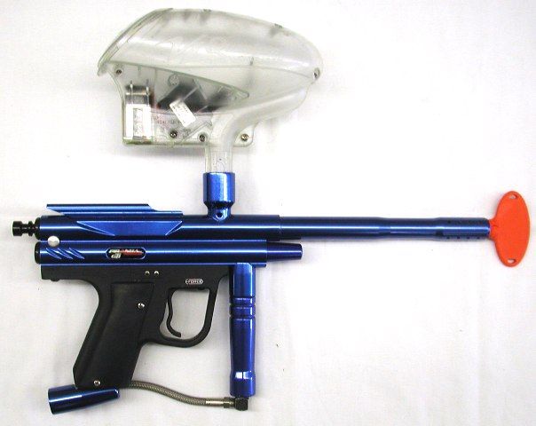 PMI Piranha GTI Eforce Blue Paintball Marker Viewloader VL Quantum