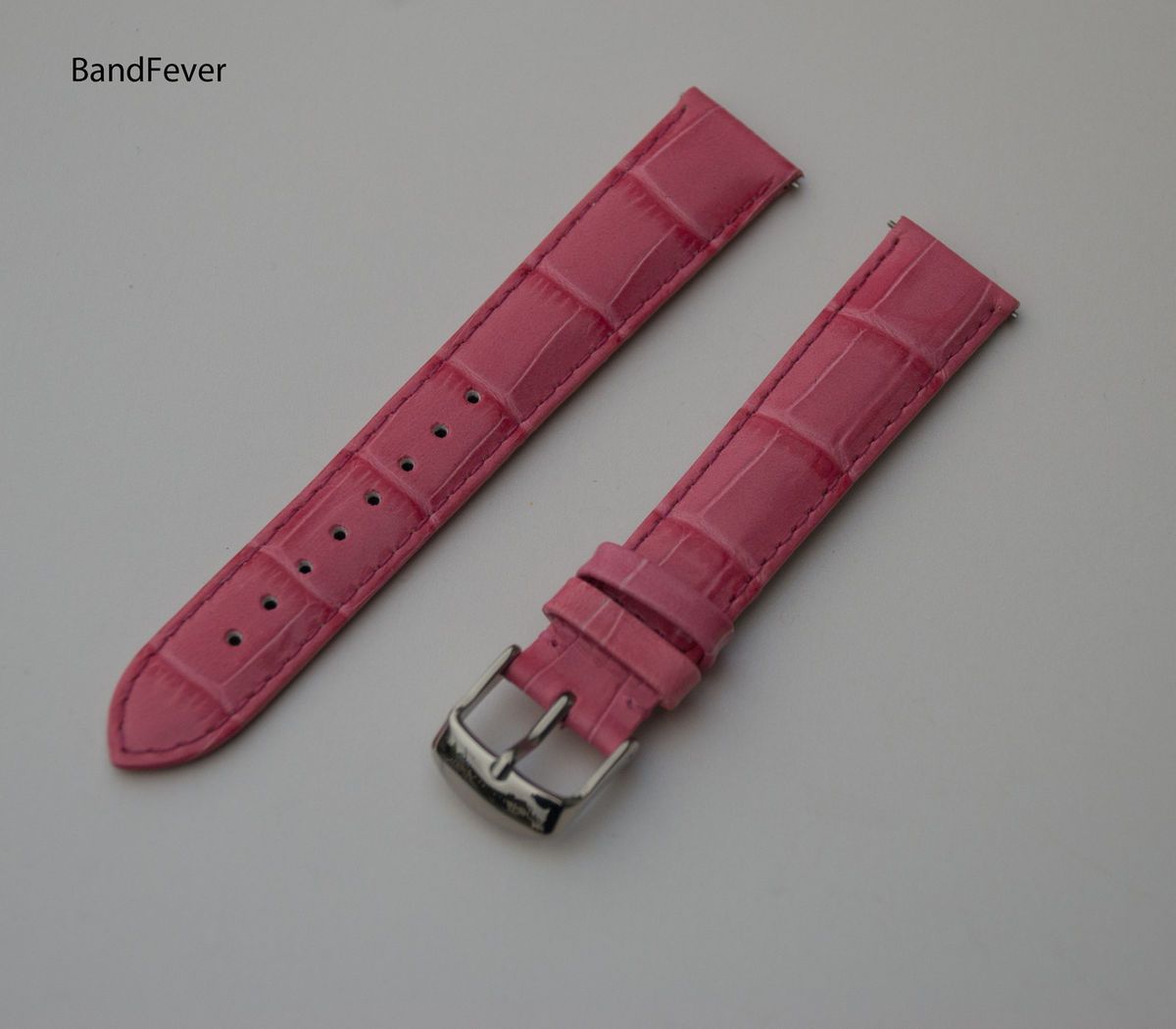  LIGHT PINK PEACH COMBINATION COLOR WATCH BAND STRAP FITS MICHELE ELINI