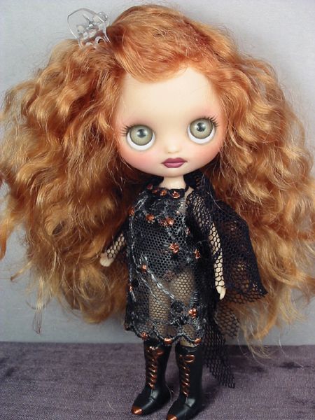 Dyan   OOAK custom Blythe mohair dressed doll repaint petite by Ellen