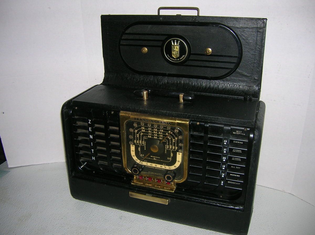 ZENITH VINTAGE RECONDITIONED TRANS OCEANIC AM SHORTWAVE RADIO G 500