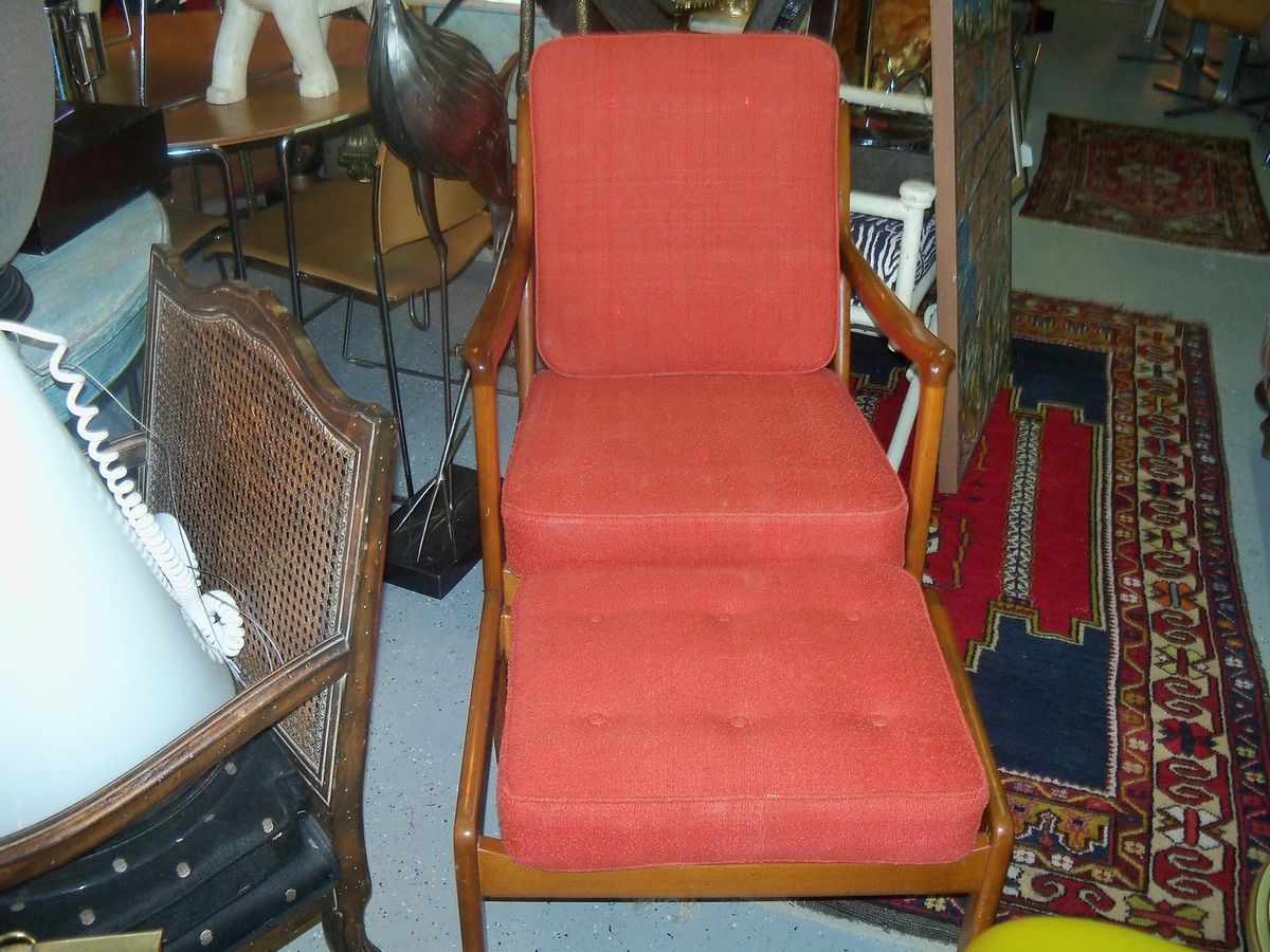 FRANCE AND DAVERKOSEN, DENMARK, CHAIR AND OTTOMAN. JOHN STUART