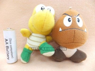 Plush Doll New Super Mario Bros Goomba Koopa Troopa Japan UFO Prize