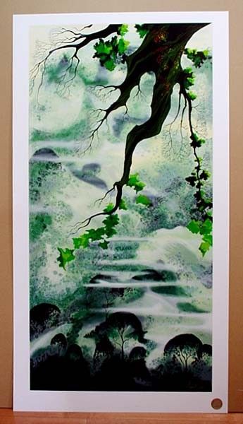 EYVIND EARLE FOG BOUND ORIGINAL SERIGRAPH S N