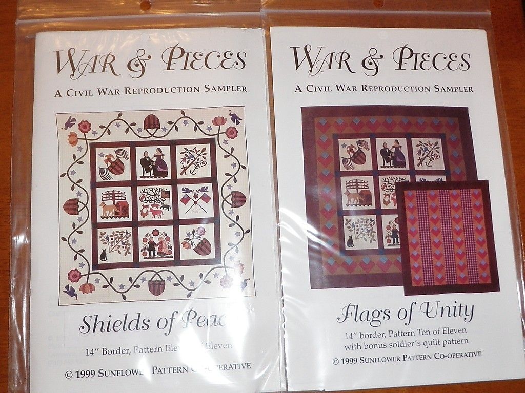 War Pieces Civil War Reproduction Sampler 11 Patterns