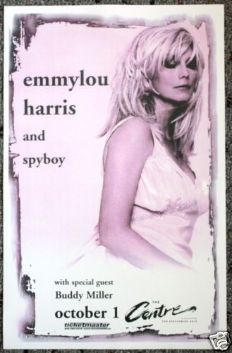 EMMYLOU HARRIS spyboy Buddy Miller CONCERT POSTER