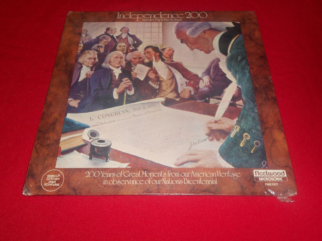 Edwin Newman Independence 200 SEALED Patriotic 70s LP 90 Minutes Long