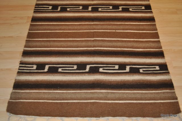 Kilim Runner Wool Area Rug Mexican Navajo Design Rug