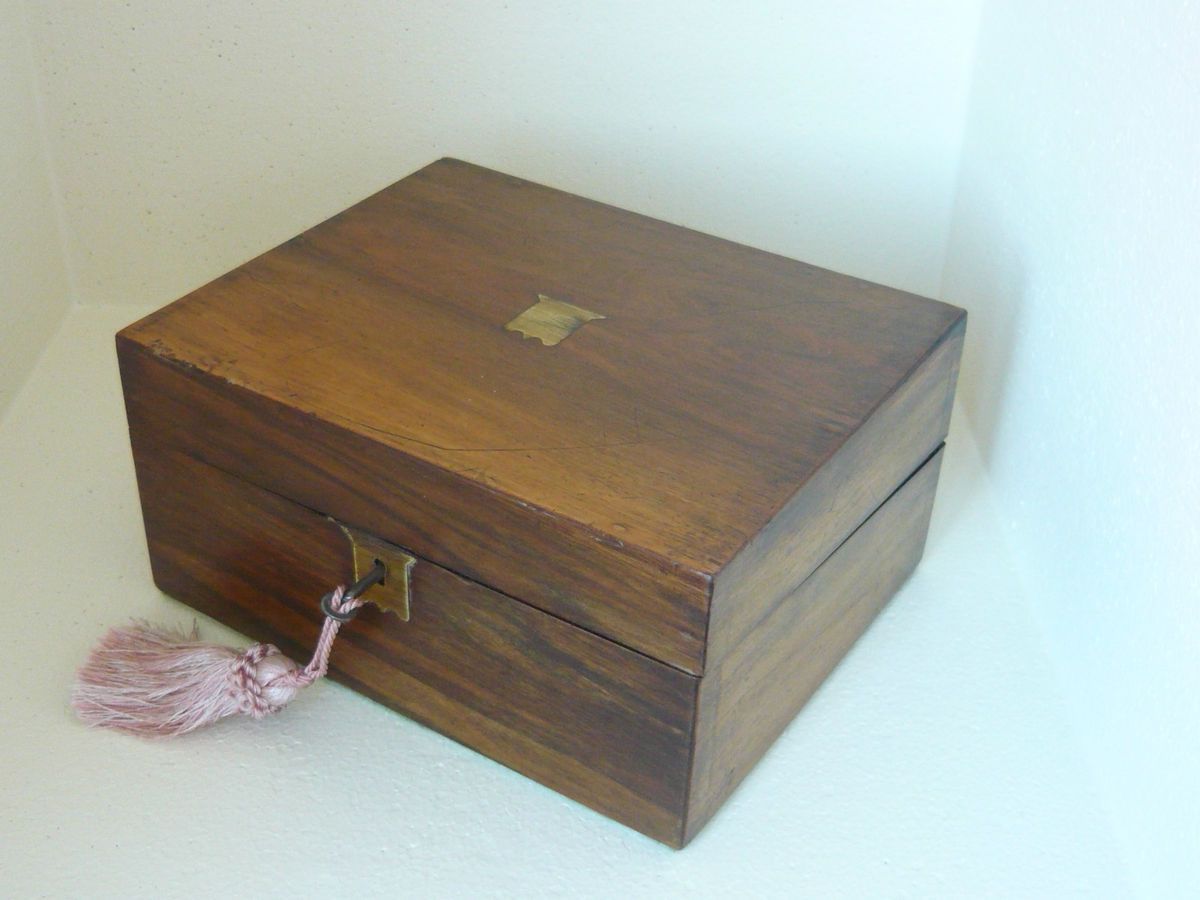 English Walnut Writing Slope Box Lap Desk