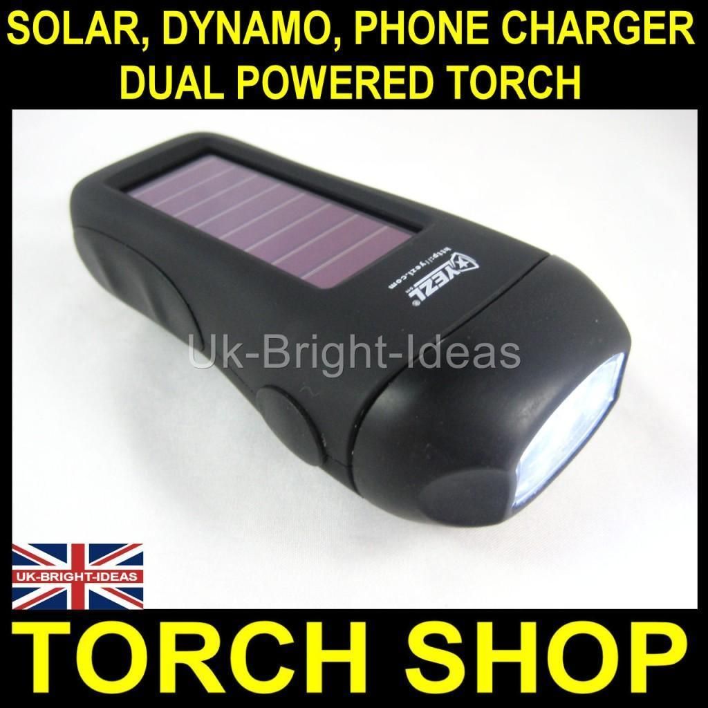  Dynamo with Emergency Phone Charger Torch Great Emergency Light