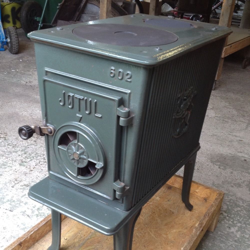  Stove Wood Burner Jotul 602 Green Enamel 6KW