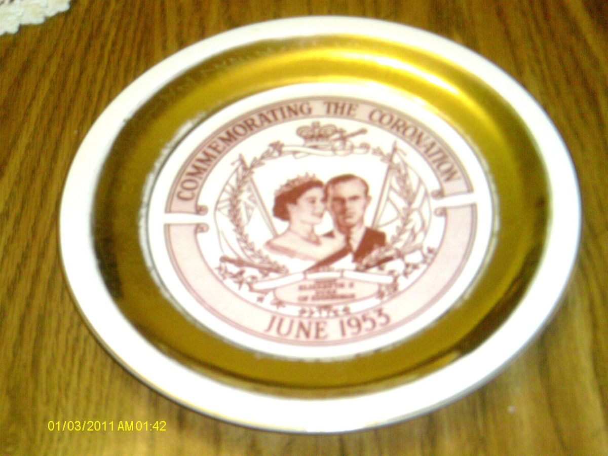 Queen Elizabeth II Coronation Plate 1953 Duke Edinburgh Georgian China