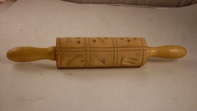 Shortbread Cookie Mold Spring Erle Wooden Rolling Pin