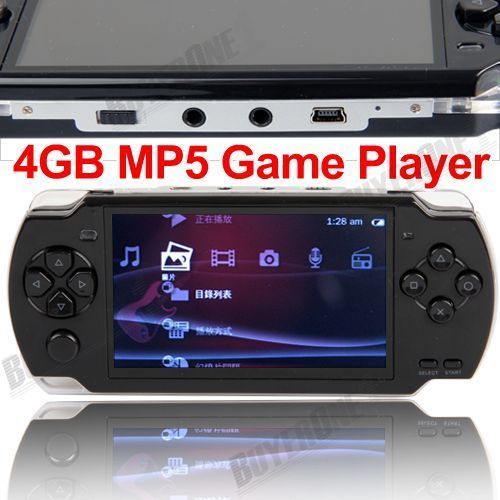 TFT LCD 4GB  MP5 Player FM Game Camera TV Out