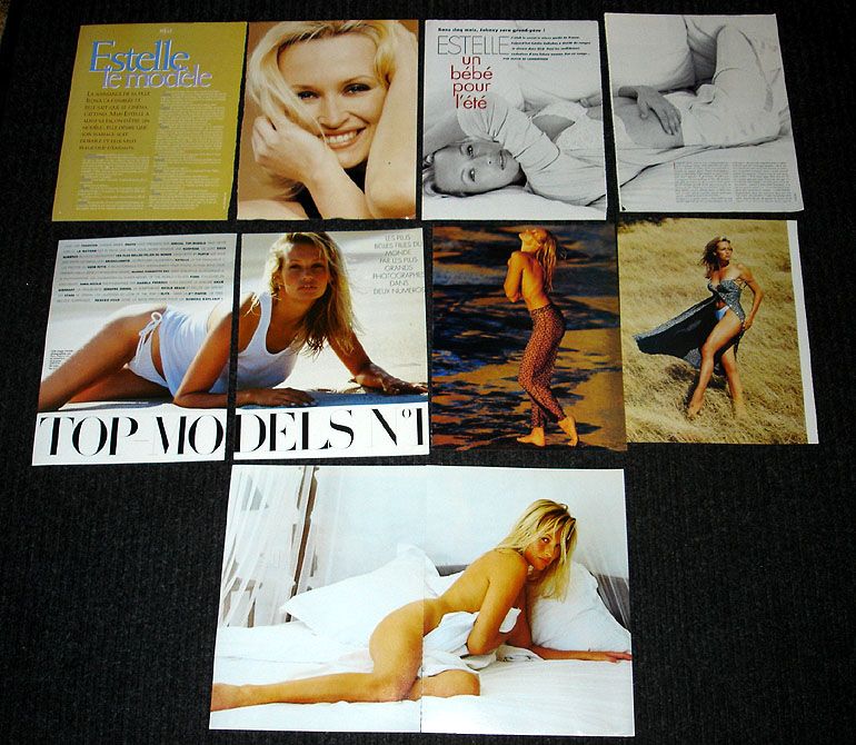 Estelle Hallyday clippings Pack 1 Over 50 Pages