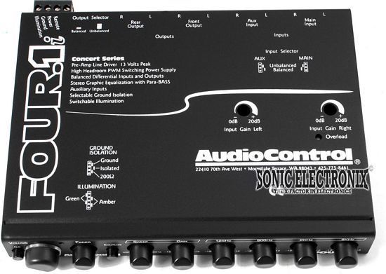  FOUR.1i (four1i) In Dash Car Audio Equalizer EQ w/ Auxiliary Input