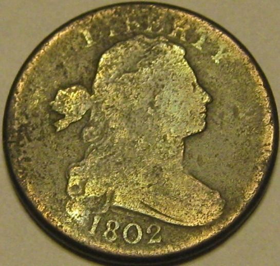   Draped Bust Large Cent Penny S 242 14M Die Break Across ERICA on Rev