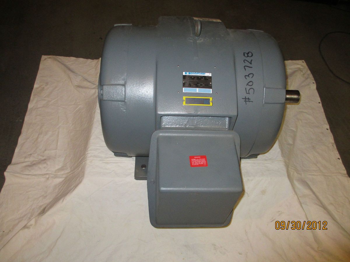 Marathon 125HP Electric Motor 3 phase 1780rpm 460V 405TS Frame