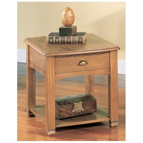 Peters Revington Triston End Table in Triston Oak 4722