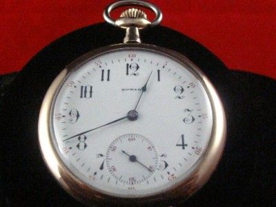 vintage 12s e howard 17j pocketwatch running good