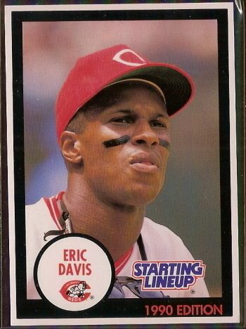 Eric Davis Reds 1990 Kenner Starting Lineup Card