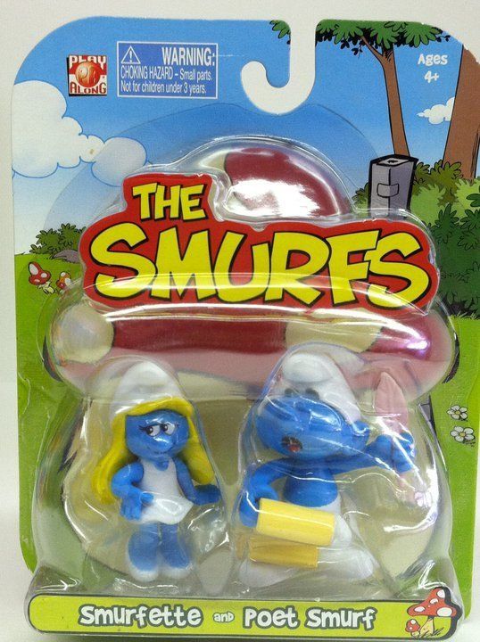  The Smurfs Smurfette and Poet Smurf Figures Combine