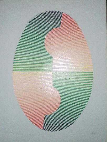 Eusebio Sempere Original HANDSIGNED Serigraph Kinetic Art