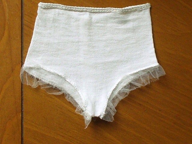   1960s Original CHATTY CATHY White FANCY Undies Vintage Doll Clothes