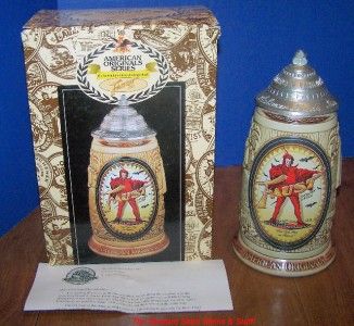 Budweiser 1997 Faust Final American Original Stein CS330 Plus RARE