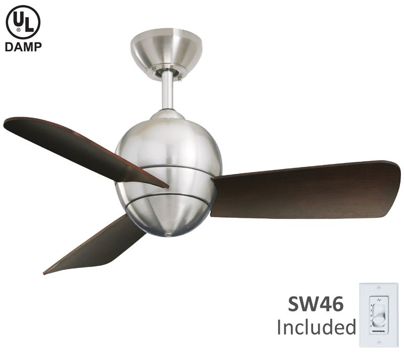 30 Emerson CF130BS TILO STEEL Modern Ceiling Fan