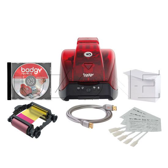 NEW Evolis Badgy BDG101FRU Single Sided Photo ID Card System