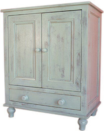 Exeter Entertainment Center Cabinet Distressed Country Paints Old