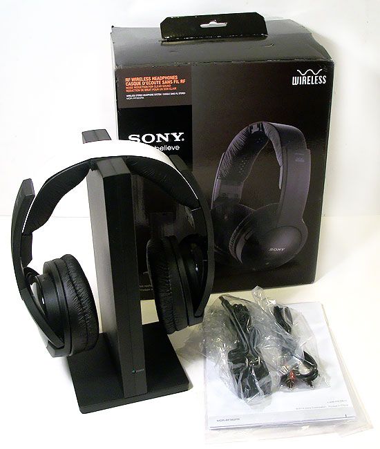 Sony MDR RF985RK TV Stereo Wireless RF Radio Frequency Headphones