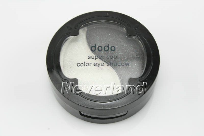 New Duo Colors Eyeshadow Eye Shadow Beauty makeup Black Silver