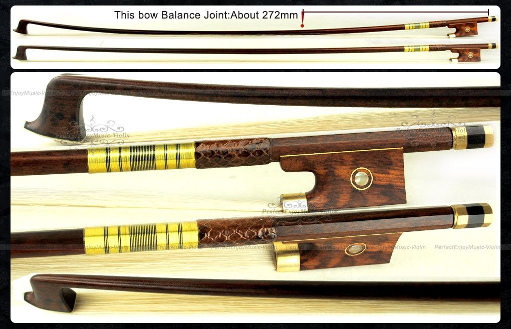 This bow is in the Master Model of Natural music snakewood Violin Bow