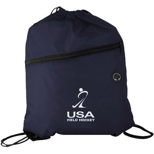 USA Field Hockey Drawstring Backpack Navy Blue