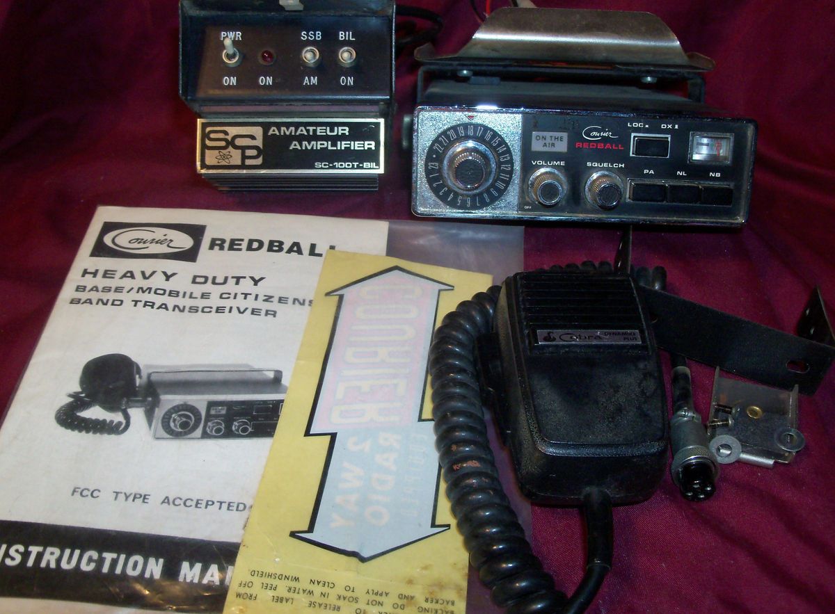 FANON COURIER REDBALL CB RADIO DYNAMIKE PLUS SCP AMATEUR AMPLIFIER SC