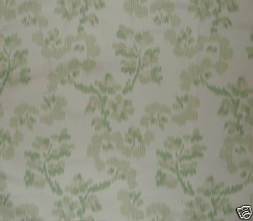 BRUNSCHWIG & FILS Daphnes Mystery Ikat Green Warp Print Cotton Linen