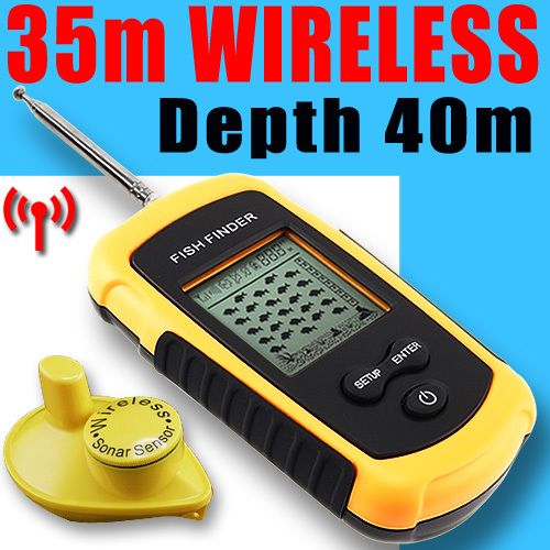 Wireless Sonar Fish Finder Portable Fishfinder Alarm