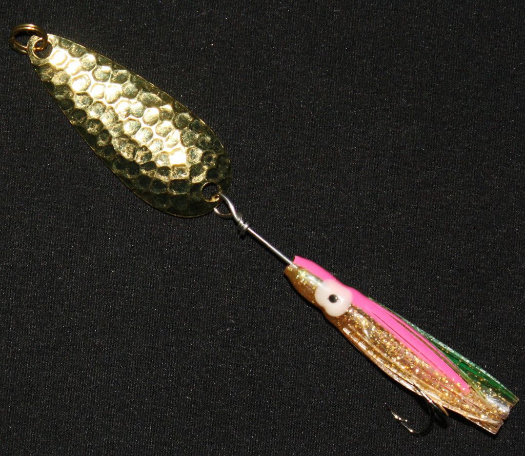  casting trolling fishing spoon lures bait tackle gear bait bass trout