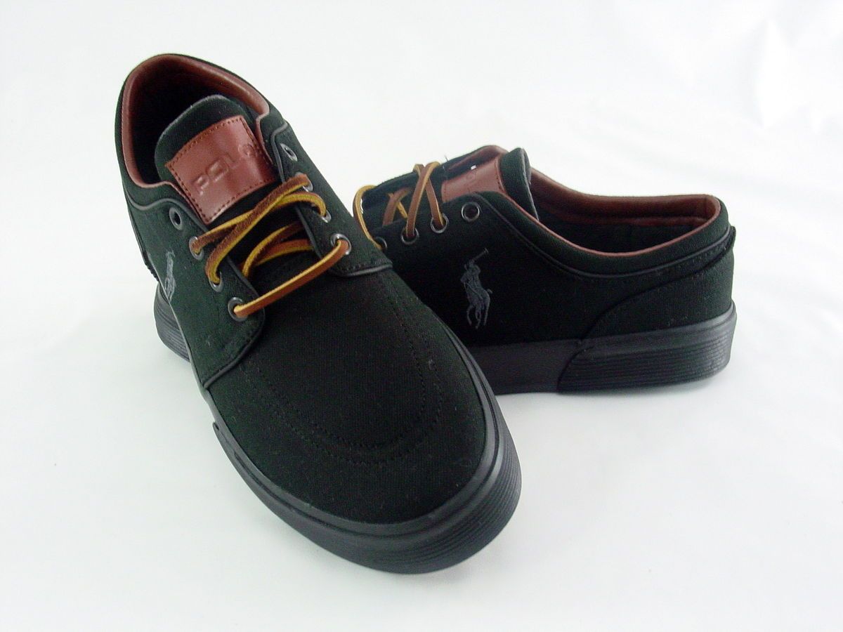 Polo Ralph Lauren Canvas Faxon Low Black