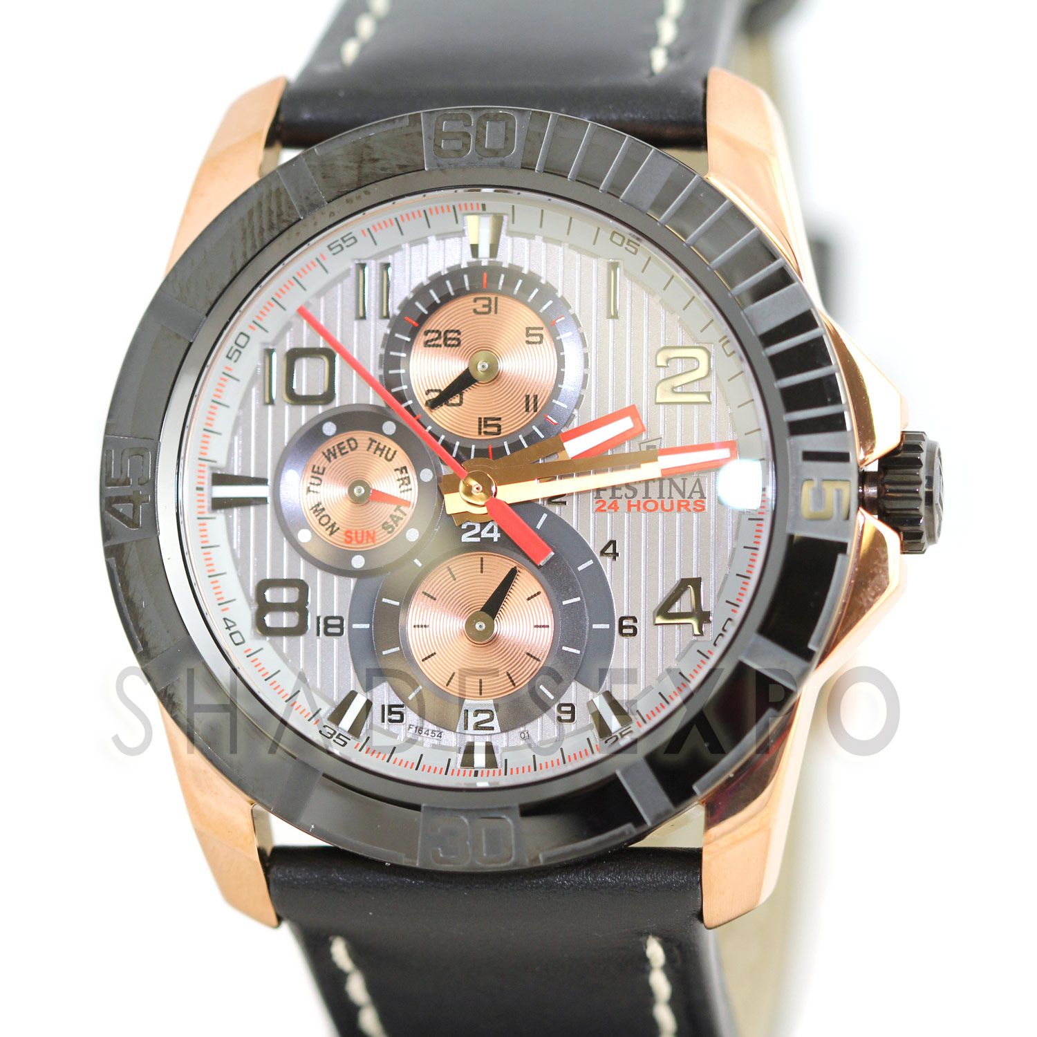 New Festina Watches F16454 1 Black Sahara Silver