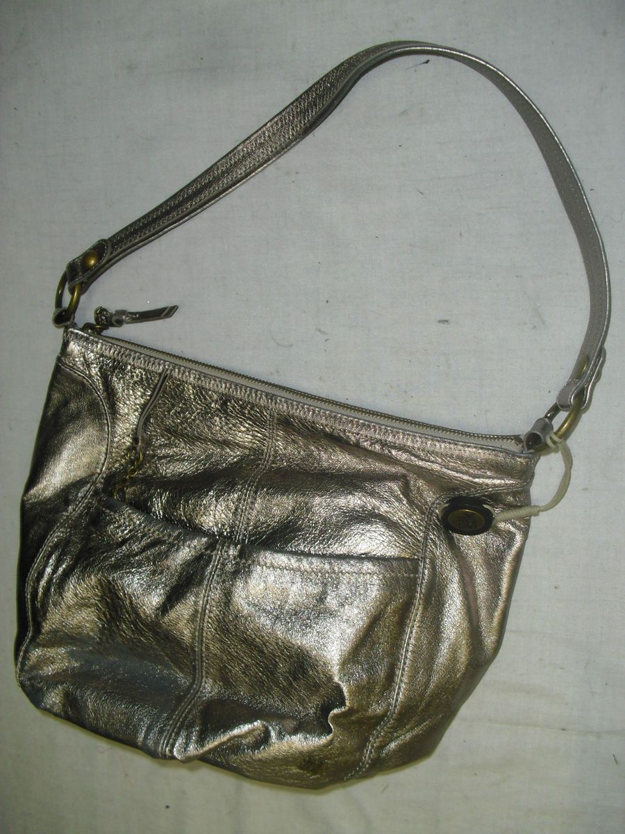 The Sak Fernwood Metallic Leather Hobo Handbag Purse
