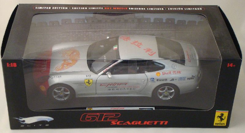 Hot Wheels 1 18 Ferrari Elite 612 Scaglietti Silver