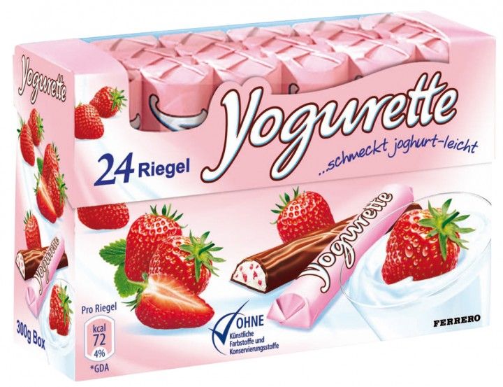 Ferrero Yogurette Strawberry 24 PC 300g from Germany