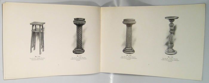 Findlay Table Mfg Co Ohio Antique Furniture Catalog Pedestals